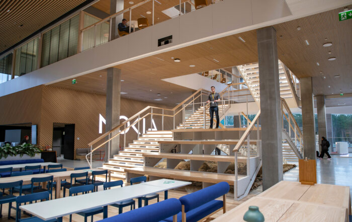 Nokian kampuksen ravintola toimii tarvittaessa myös tapahtumatilana.