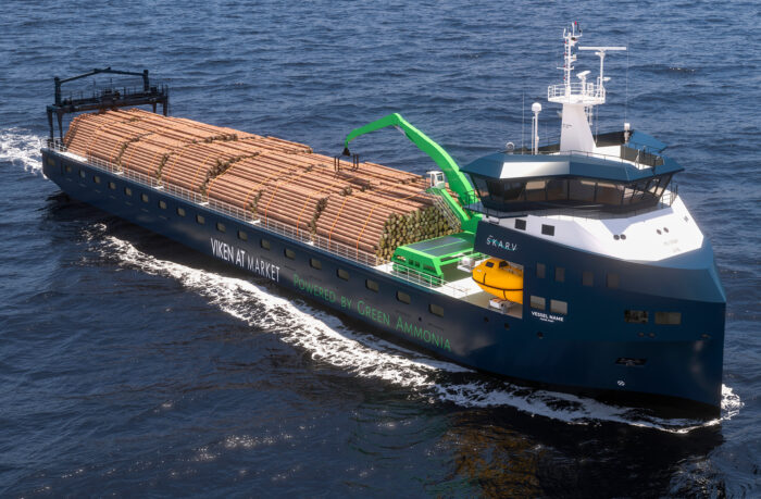 Ensimmäistä Wärtsilän ammoniakkimoottorilla kulkevaa rahtialusta ryhdytään rakentamaan.